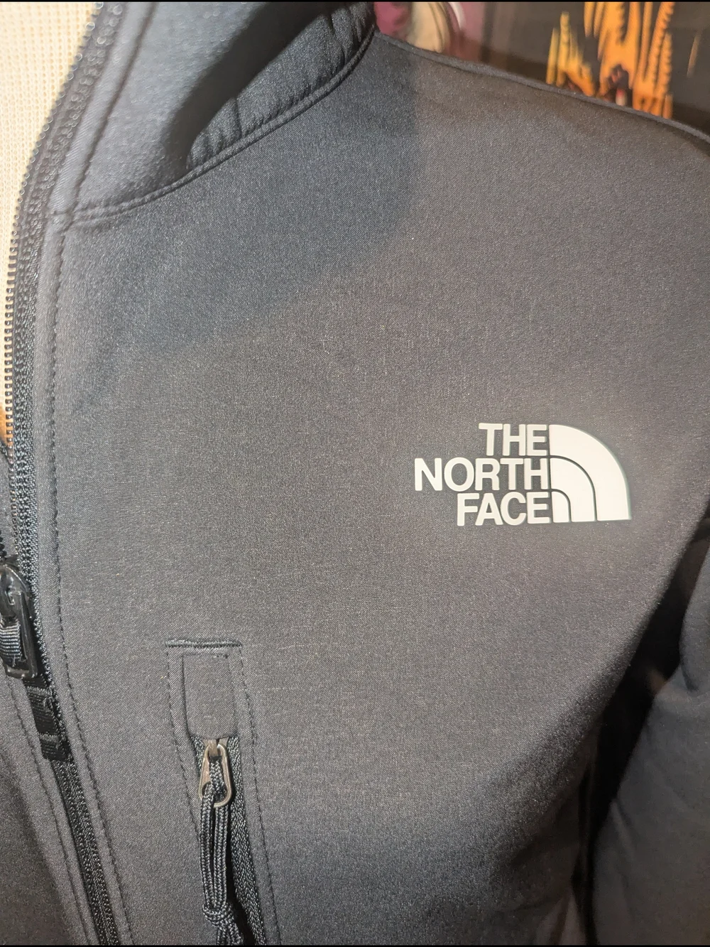 The North Face Men’s Black Lightweight Jacket with Chest Zip